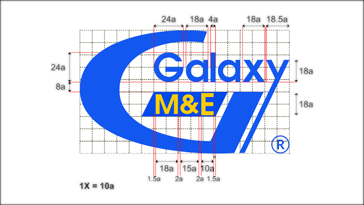 Each new line on the new logo of Galaxy M&E Contractor was carefully designed which shows solid foundation for the future.