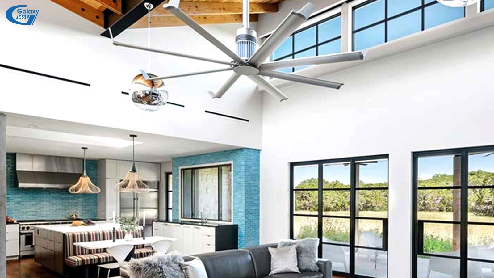 Fans are the most common mean used to ventilate buildings.