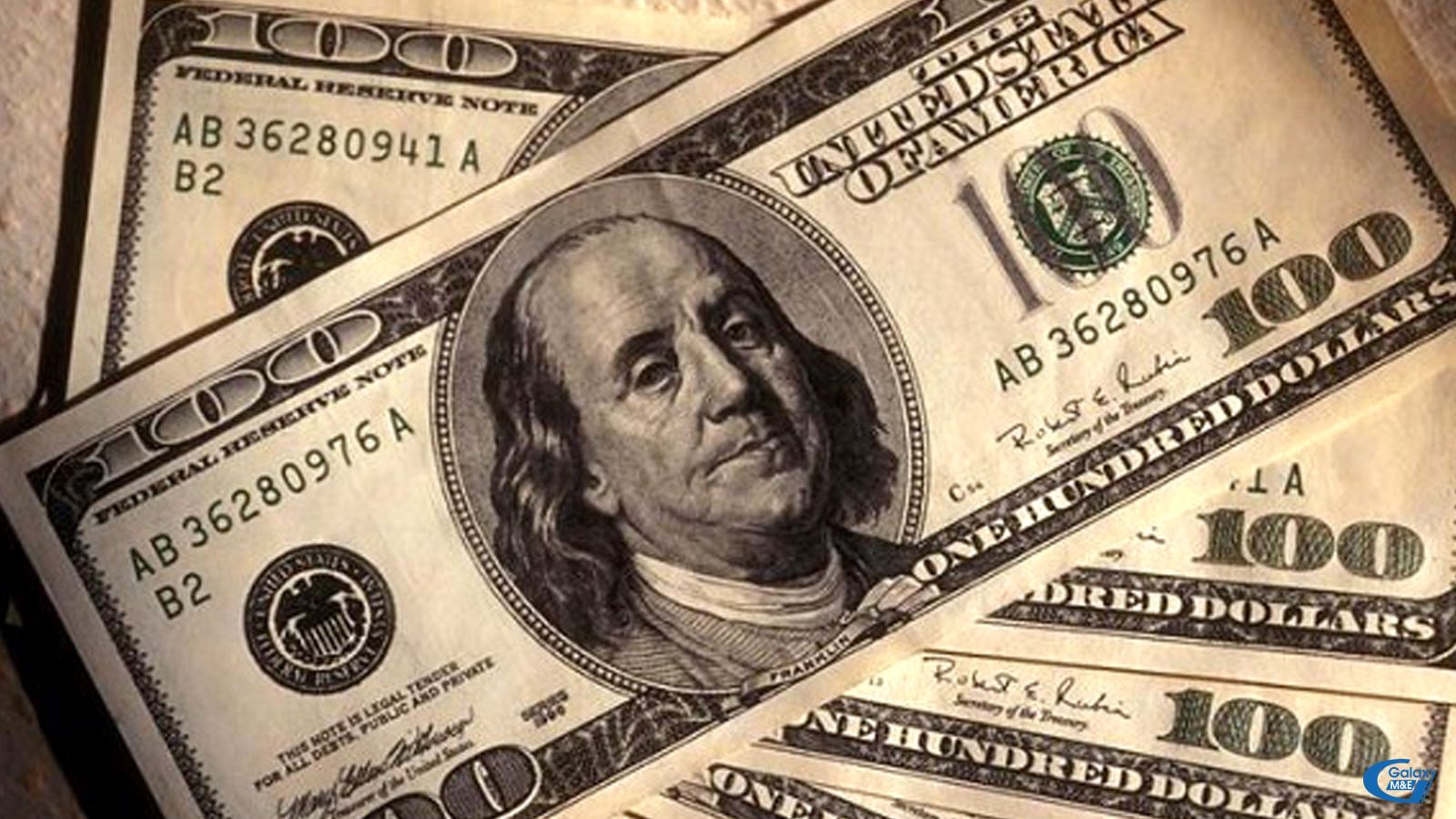 Benjamin Franklins face is on all 100 USD bills.