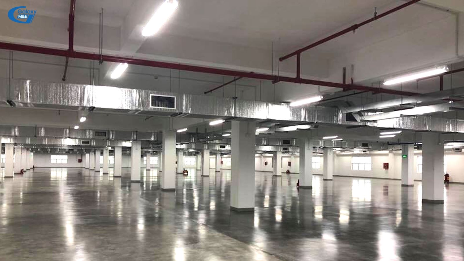 Galaxy M&E installed smoke extraction points and booster stair systems for Crystal Vietnam's factory.